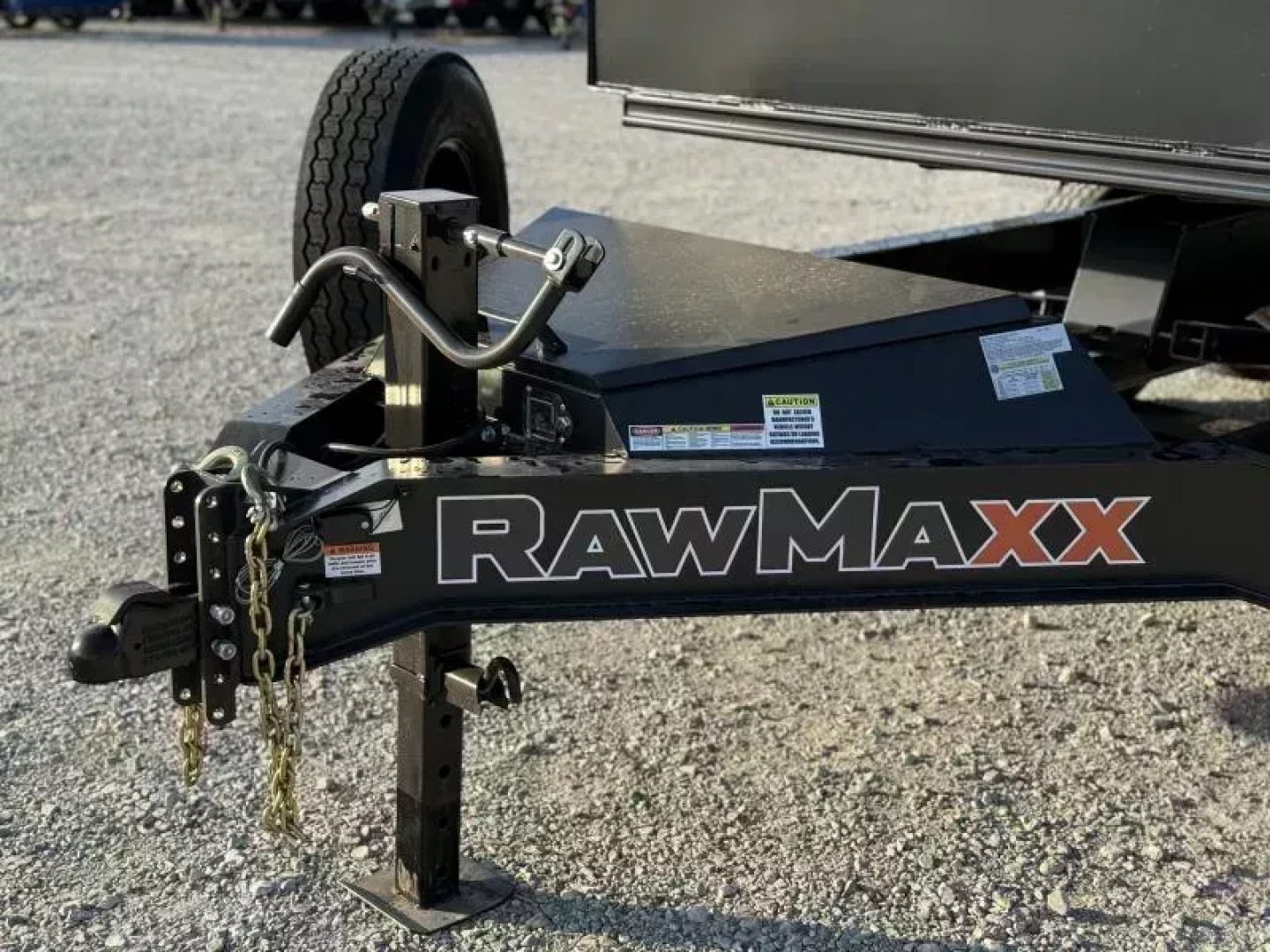 New 2026 RawMaxx GDX KNIGHT 83X16 HIGH SIDE W/14 PLYS AND SPARE 14K GVWR Dump Trailer