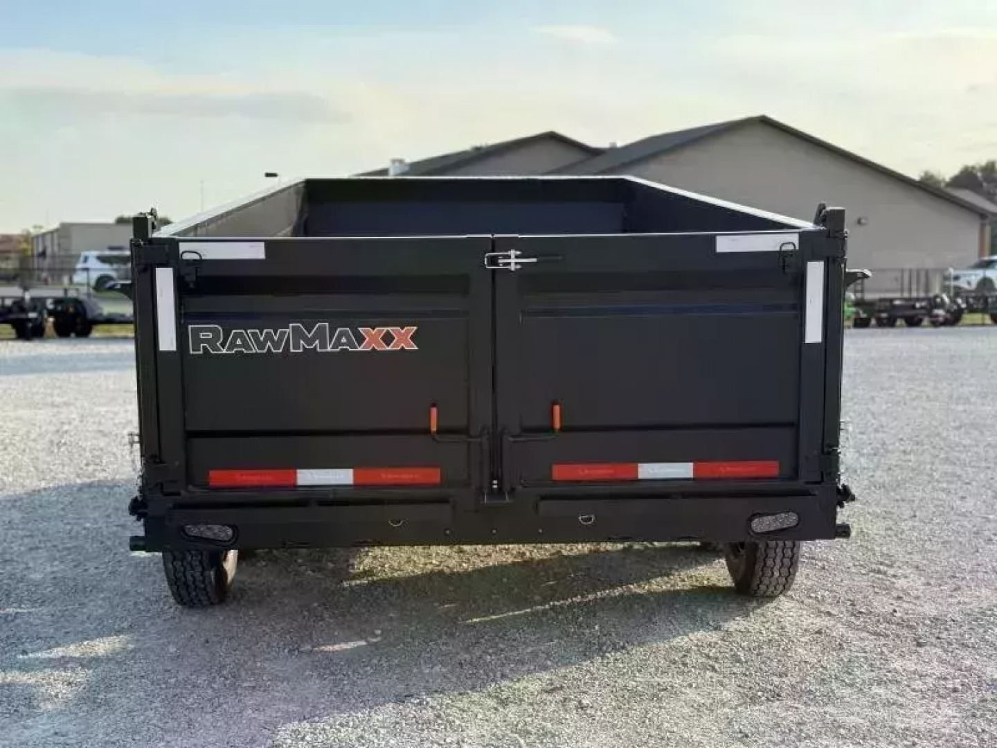 New 2026 RawMaxx GDX KNIGHT 83X16 HIGH SIDE W/14 PLYS AND SPARE 14K GVWR Dump Trailer