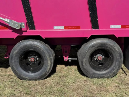 New 2026 RawMaxx 102X20 HDX GOOSENECK HIGH SIDE W/14 PLYS, HYDRAULIC JACKS, HYDRAULIC DISC BRAKES, AND FLIP OVER TARP 25.9K GVWR Tandem Dual Dump Trailer Dump Trailer