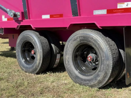 New 2026 RawMaxx 102X20 HDX GOOSENECK HIGH SIDE W/14 PLYS, HYDRAULIC JACKS, HYDRAULIC DISC BRAKES, AND FLIP OVER TARP 25.9K GVWR Tandem Dual Dump Trailer Dump Trailer