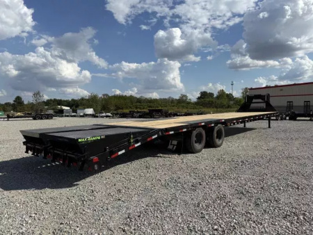 New 2025 Load Trail GP 102x40 Tandem Low-Pro Gooseneck w/Under Frame Bridge & Pipe Bridge Deckover Flatbed Trailer 25,900 GVWR