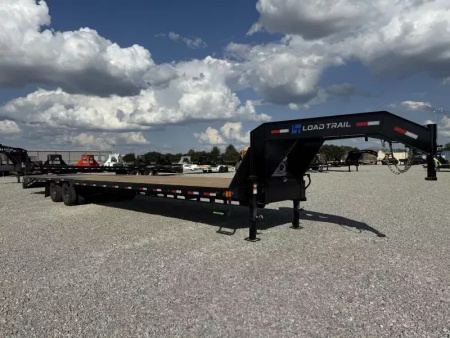 New 2025 Load Trail GP 102x40 Tandem Low-Pro Gooseneck w/Under Frame Bridge & Pipe Bridge Deckover Flatbed Trailer 25,900 GVWR