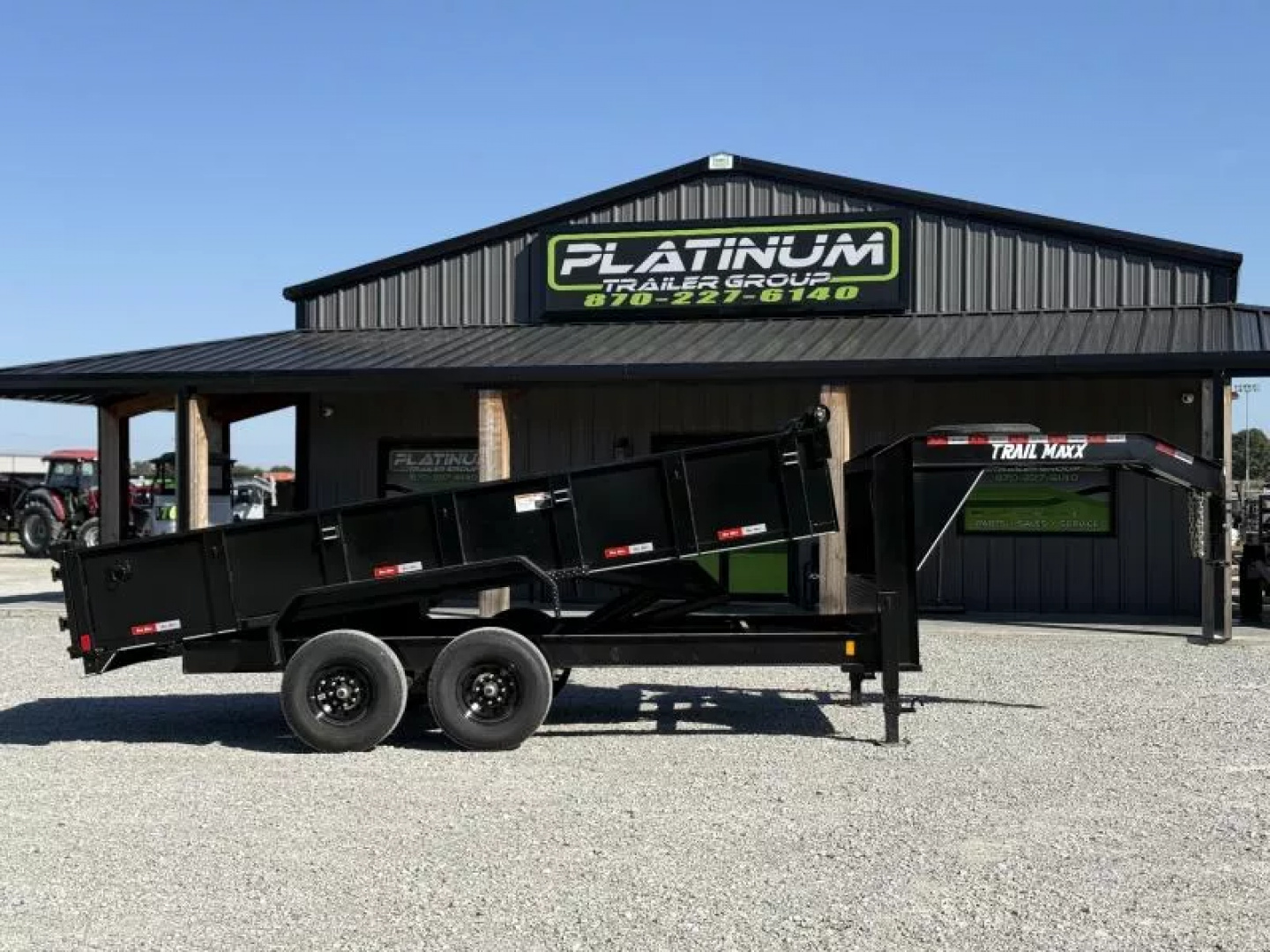 New 2025 TrailMaxx Trailers 83X16 14K GVWR GOOSENECK Dump Trailer