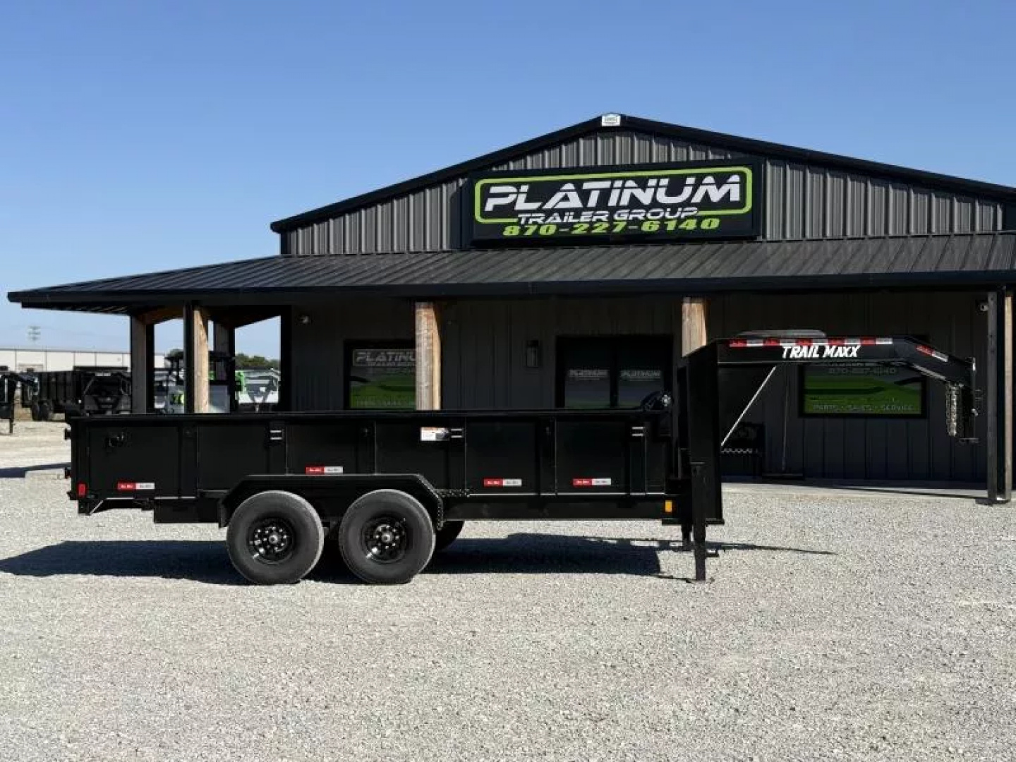 New 2025 TrailMaxx Trailers 83X16 14K GVWR GOOSENECK Dump Trailer