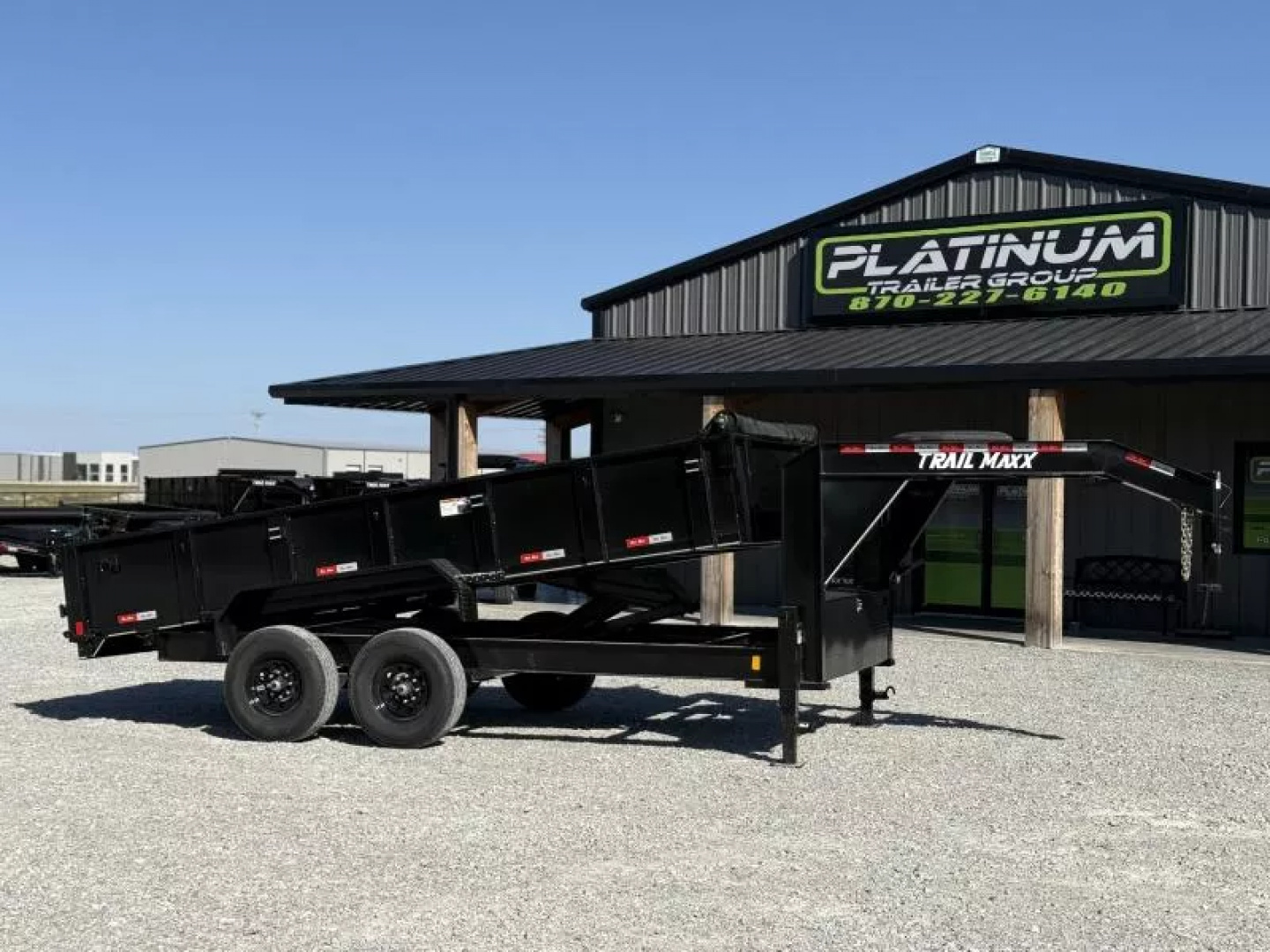 New 2025 TrailMaxx Trailers 83X16 14K GVWR GOOSENECK Dump Trailer
