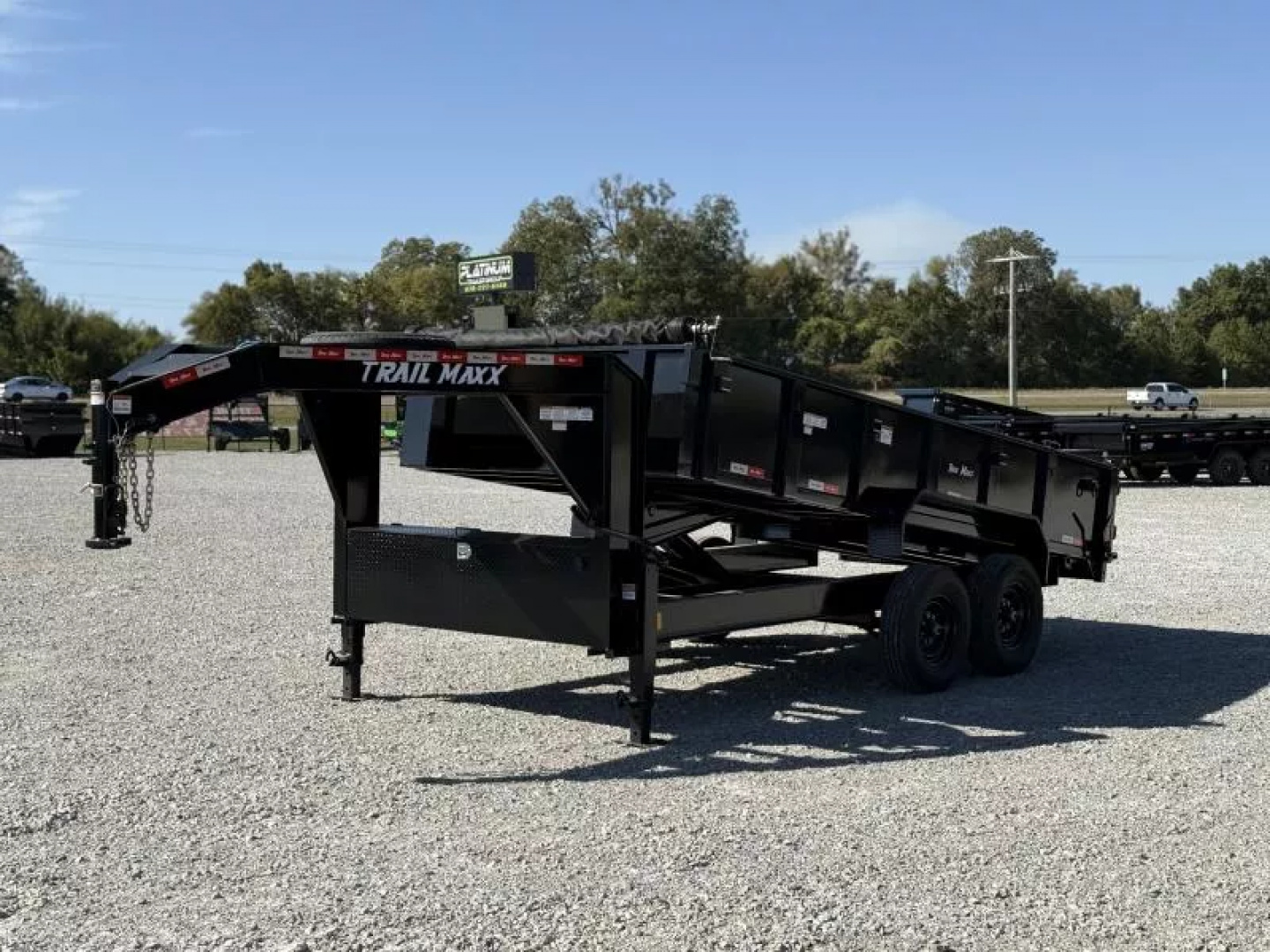 New 2025 TrailMaxx Trailers 83X16 14K GVWR GOOSENECK Dump Trailer