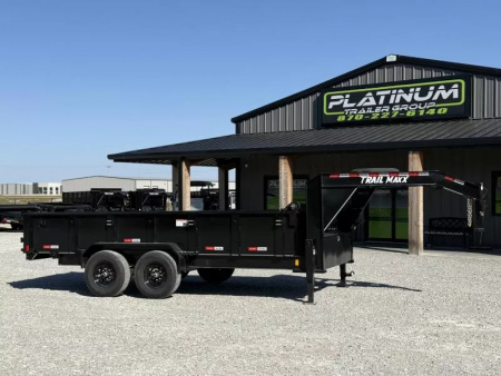 New 2025 TrailMaxx Trailers 83X16 14K GVWR GOOSENECK Dump Trailer