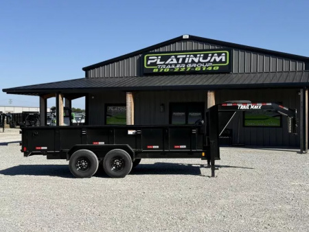 New 2025 TrailMaxx Trailers 83X16 14K GVWR GOOSENECK Dump Trailer