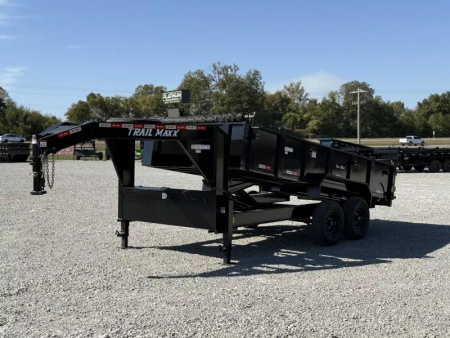 New 2025 TrailMaxx Trailers 83X16 14K GVWR GOOSENECK Dump Trailer