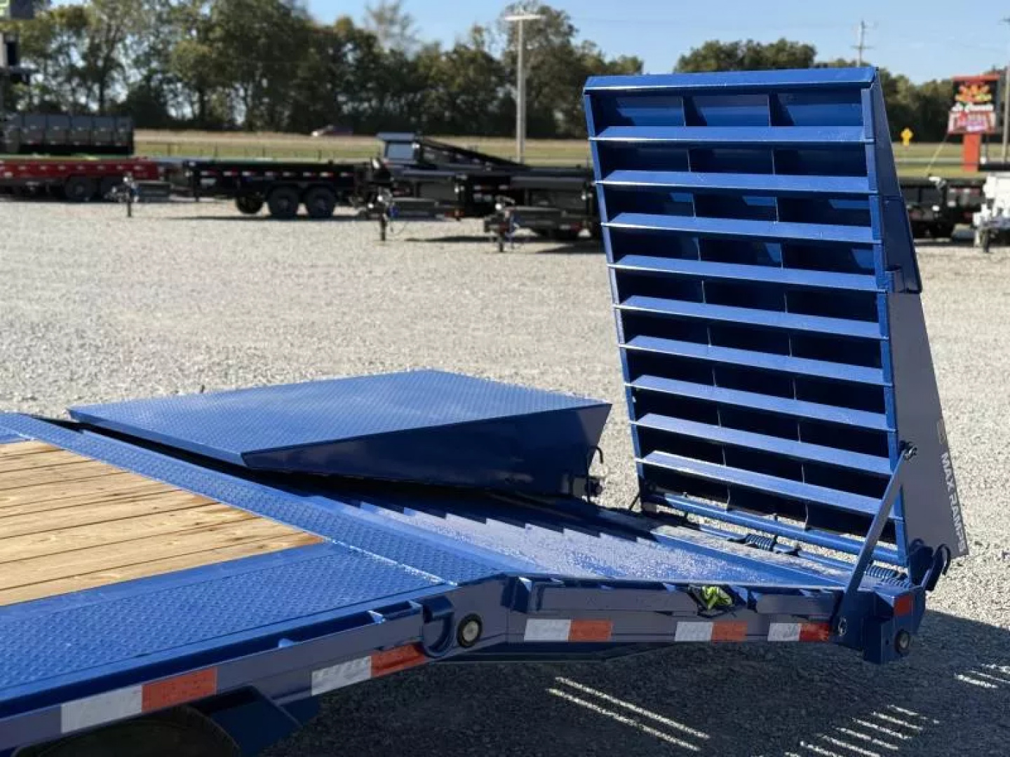 New 2026 Load Trail GP 102X30 W/MAX RAMPS, LOCKING CHAIN RACK, SLIDE TRACK, AND WORK LIGHTS 16K GVWR Flatbed Trailer