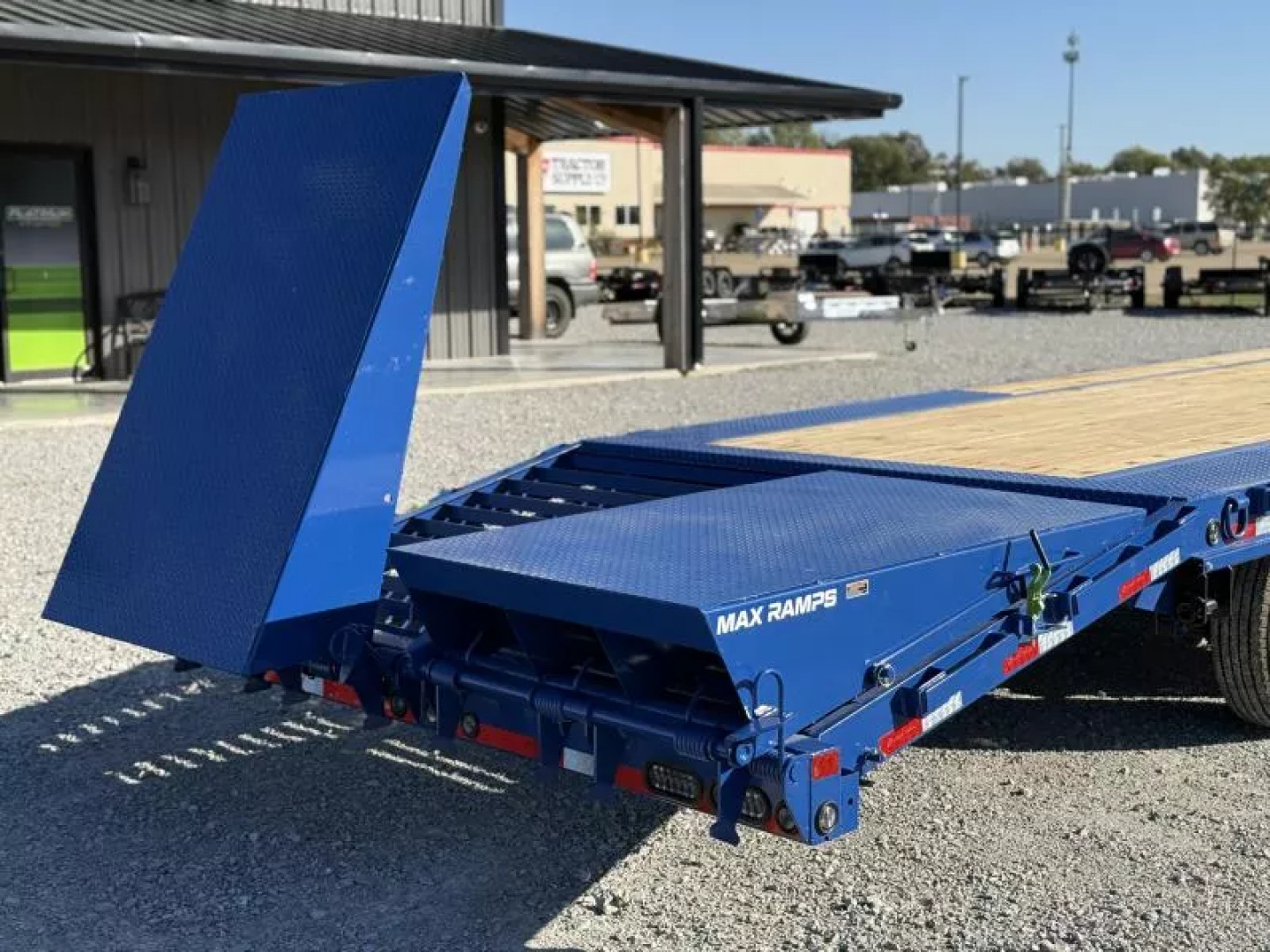 New 2026 Load Trail GP 102X30 W/MAX RAMPS, LOCKING CHAIN RACK, SLIDE TRACK, AND WORK LIGHTS 16K GVWR Flatbed Trailer