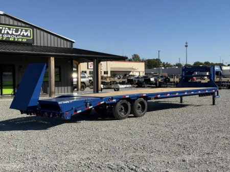 New 2026 Load Trail GP 102X30 W/MAX RAMPS, LOCKING CHAIN RACK, SLIDE TRACK, AND WORK LIGHTS 16K GVWR Flatbed Trailer