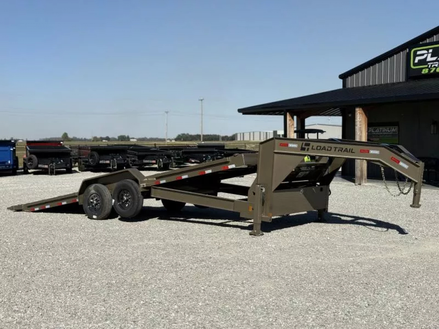 New 2026 Load Trail TG 83X24 GOOSENECK RAPID TILT W/HYDRAULIC JACKS 14K GVWR Tilt Trailer