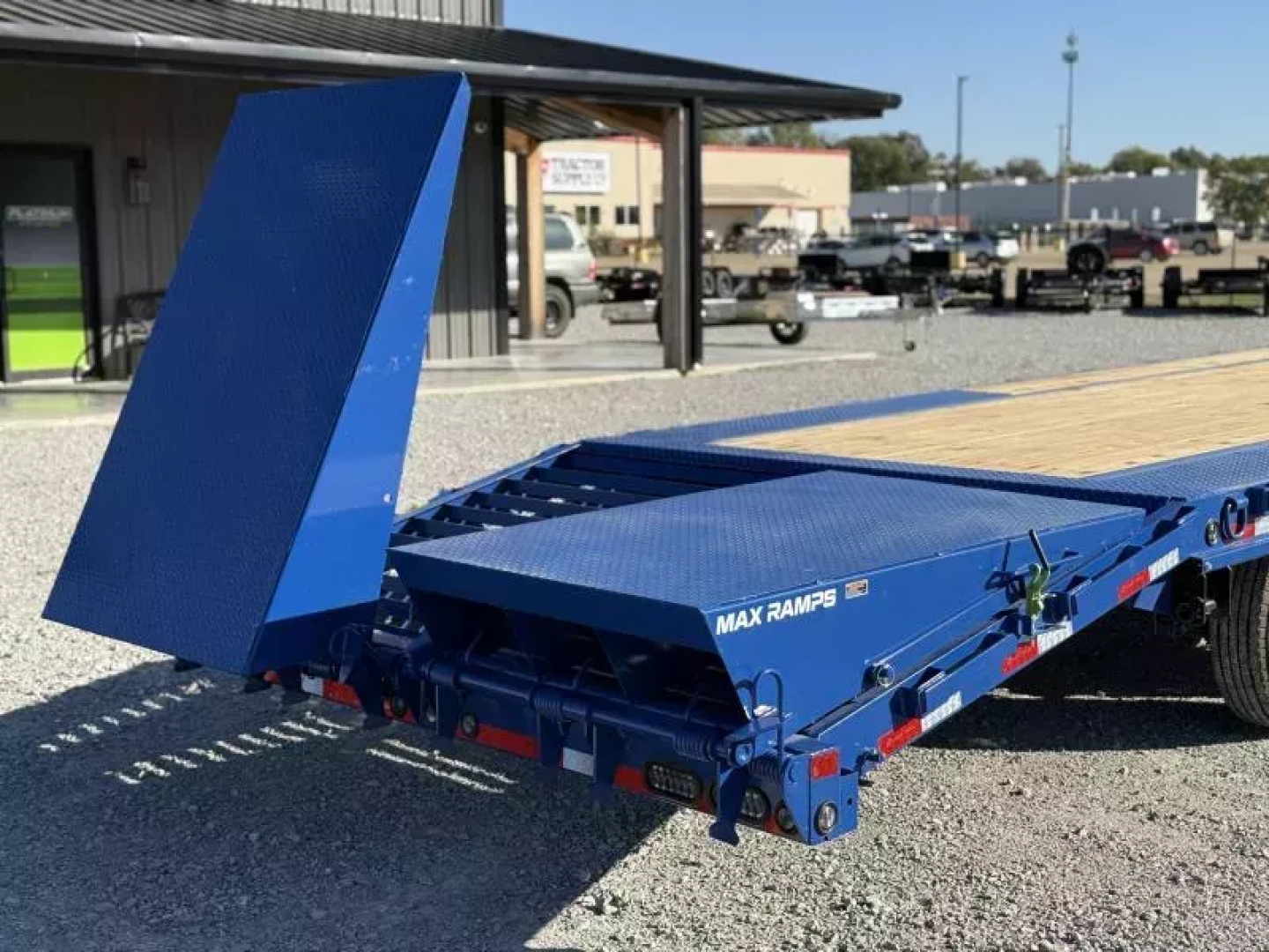 New 2026 Load Trail GP 102X30 W/MAX RAMPS, LOCKING CHAIN RACK, SLIDE TRACK, AND WORK LIGHTS 16K GVWR Flatbed Trailer