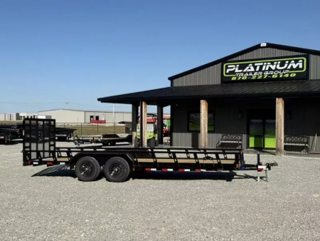 New 2026 Load Trail UE 83X16 TANDEM AXLE W/4' FOLDING GATE AND SQUARE TUBE SIDE RAILS 9990 GVWR Utility Trailer