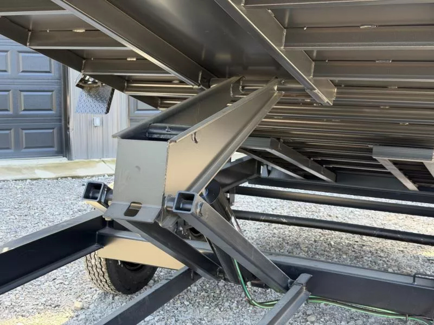 New 2026 RawMaxx GDX KNIGHT 83X16 HIGH SIDE W/14 PLYS AND SPARE 14K GVWR Dump Trailer