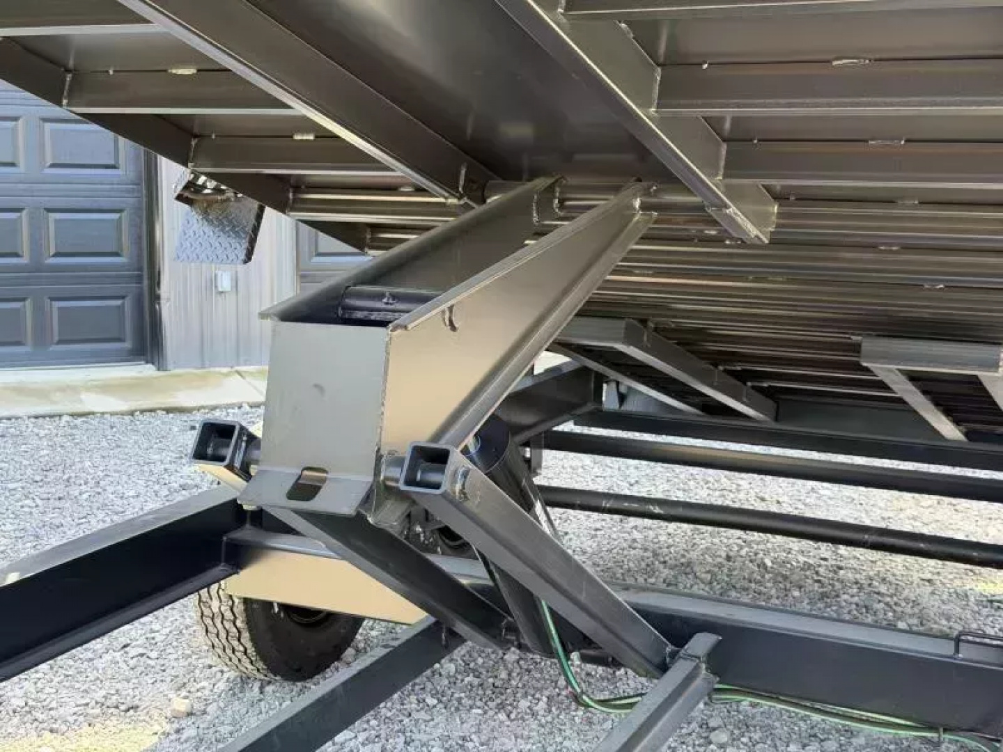 New 2026 RawMaxx GDX KNIGHT 83X16 HIGH SIDE W/14 PLYS AND SPARE 14K GVWR Dump Trailer