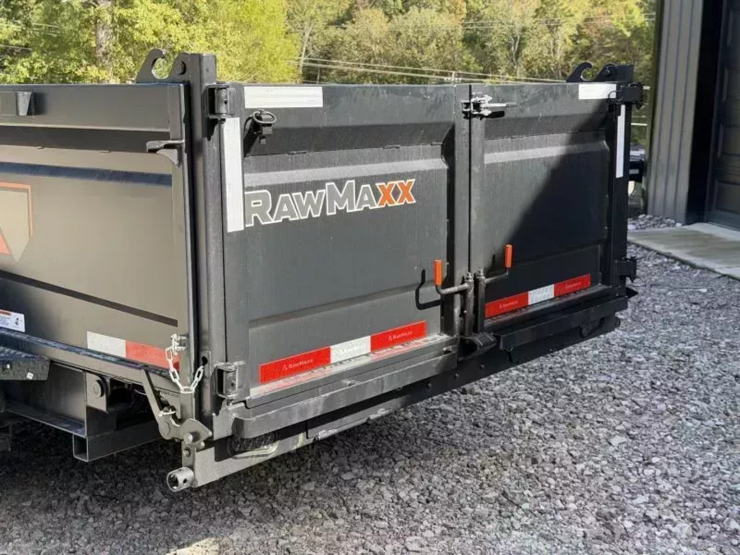 New 2026 RawMaxx GDX KNIGHT 83X16 HIGH SIDE W/14 PLYS AND SPARE 14K GVWR Dump Trailer