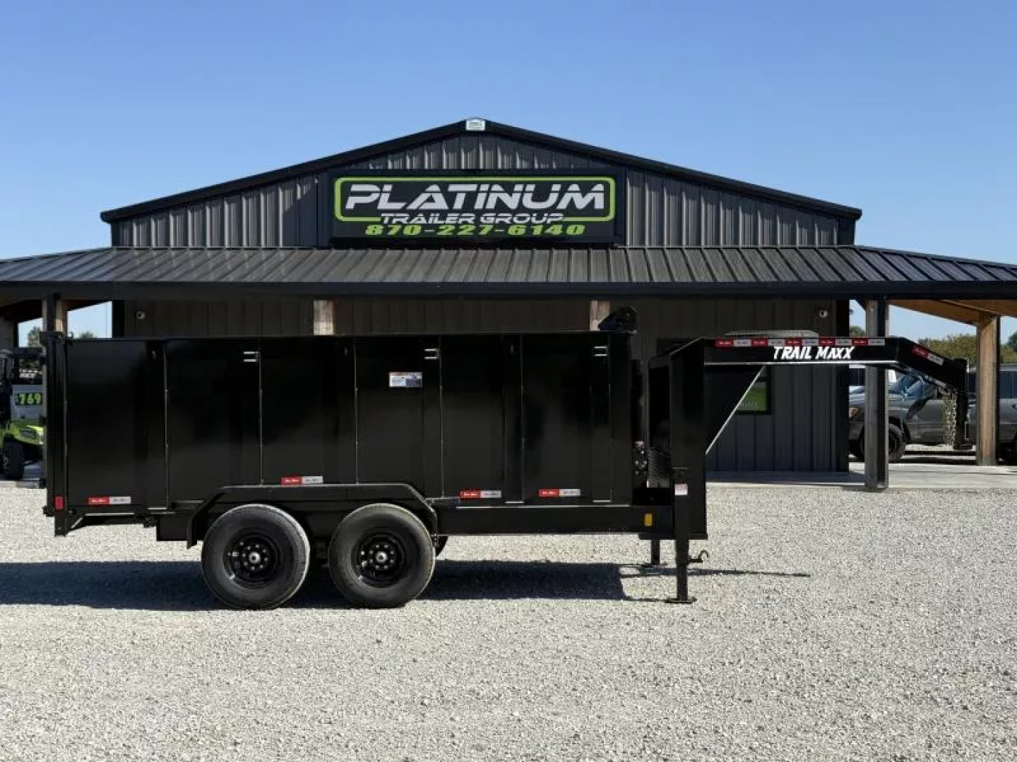 New 2025 TrailMaxx Trailers 83X14 TELESCOPIC HIGH SIDE 14K GVWR GOOSENECK Dump Trailer