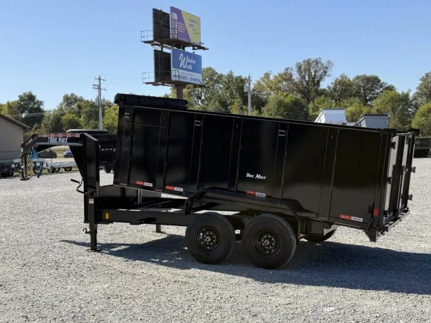New 2025 TrailMaxx Trailers 83X14 TELESCOPIC HIGH SIDE 14K GVWR GOOSENECK Dump Trailer