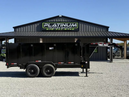 New 2025 TrailMaxx Trailers 83X14 TELESCOPIC HIGH SIDE 14K GVWR GOOSENECK Dump Trailer