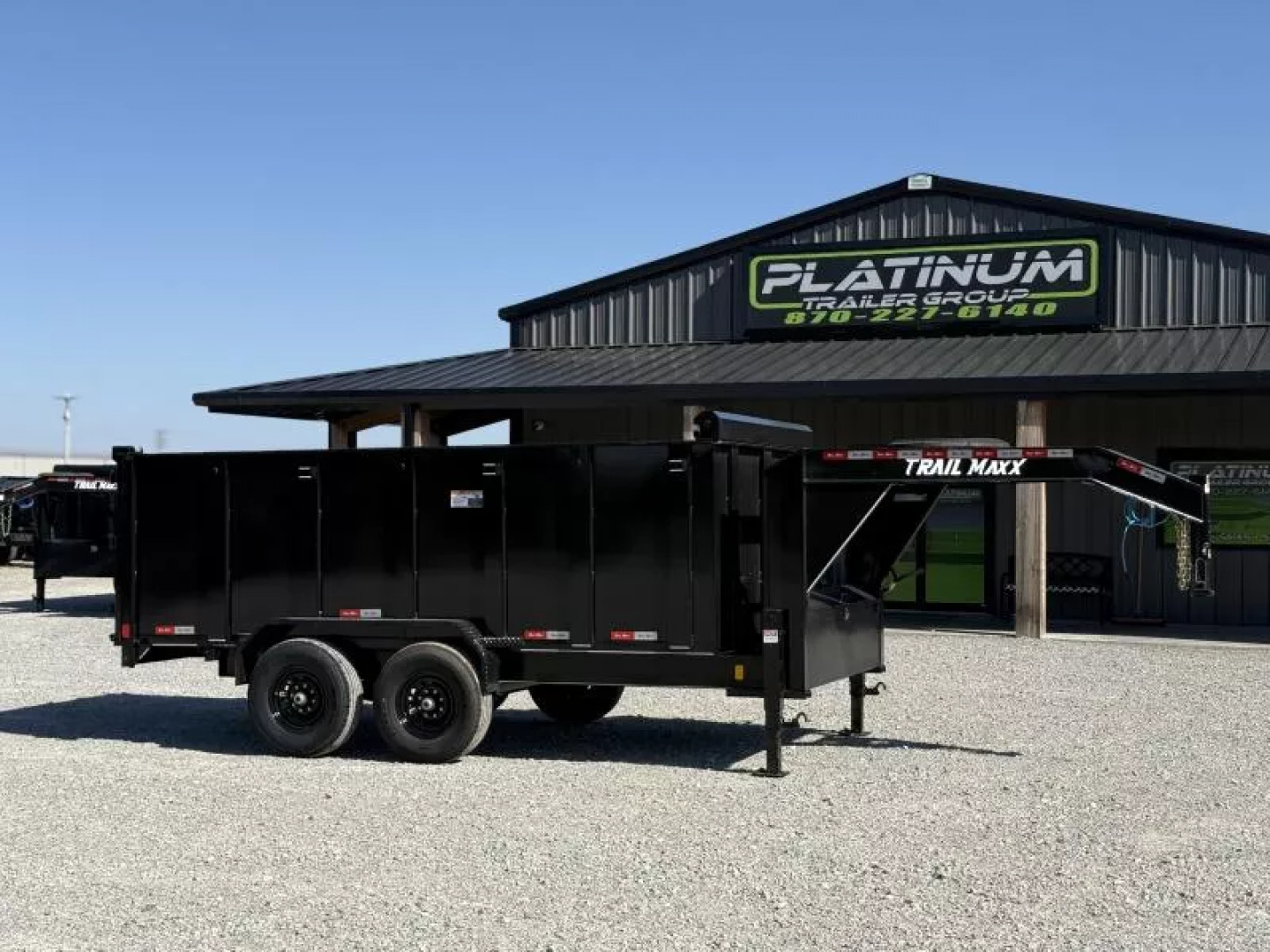 New 2025 TrailMaxx Trailers 83X14 TELESCOPIC HIGH SIDE 14K GVWR GOOSENECK Dump Trailer