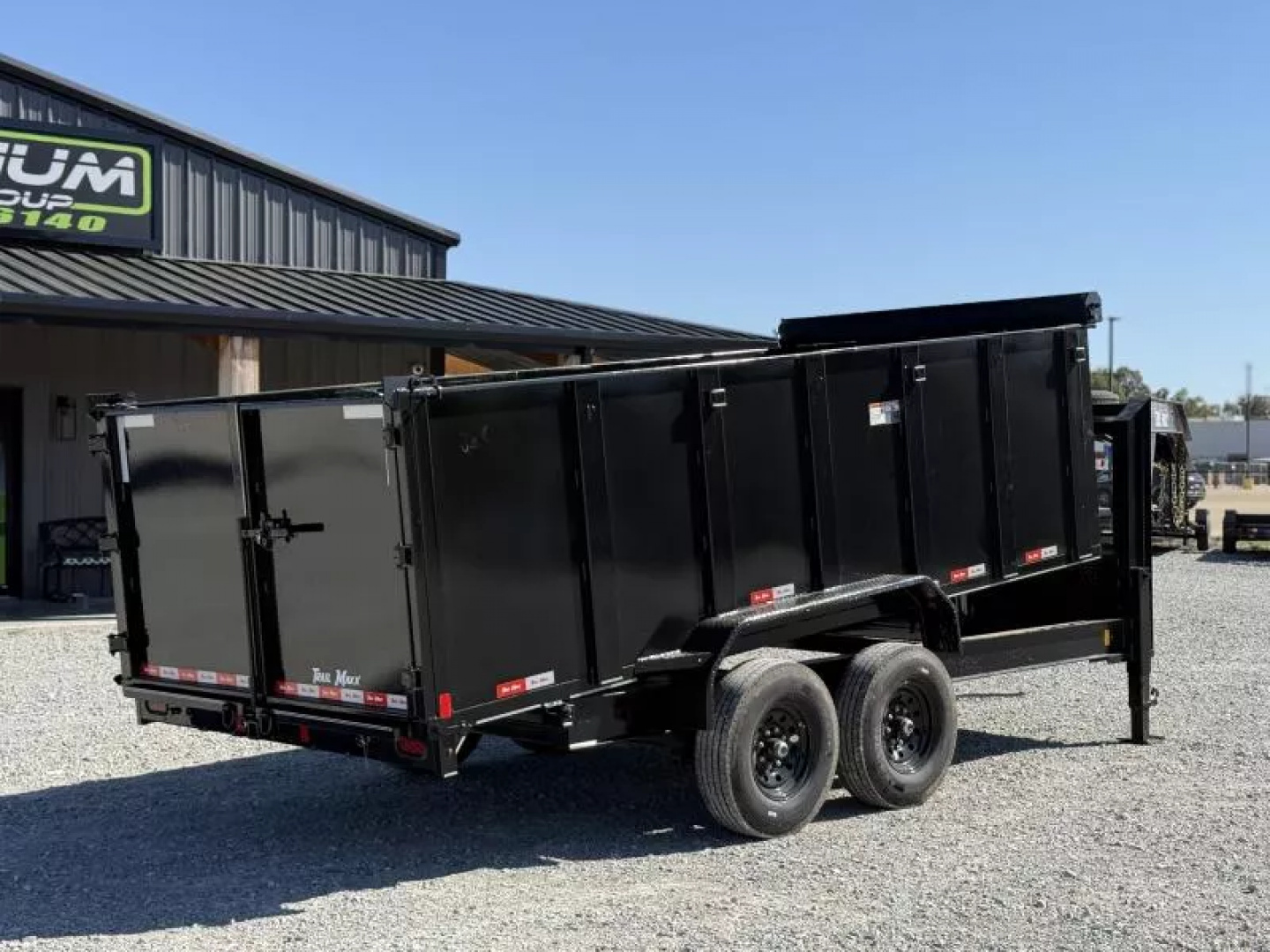 New 2025 TrailMaxx Trailers 83X16 TELESCOPIC HIGH SIDE 14K GVWR GOOSENECK Dump Trailer
