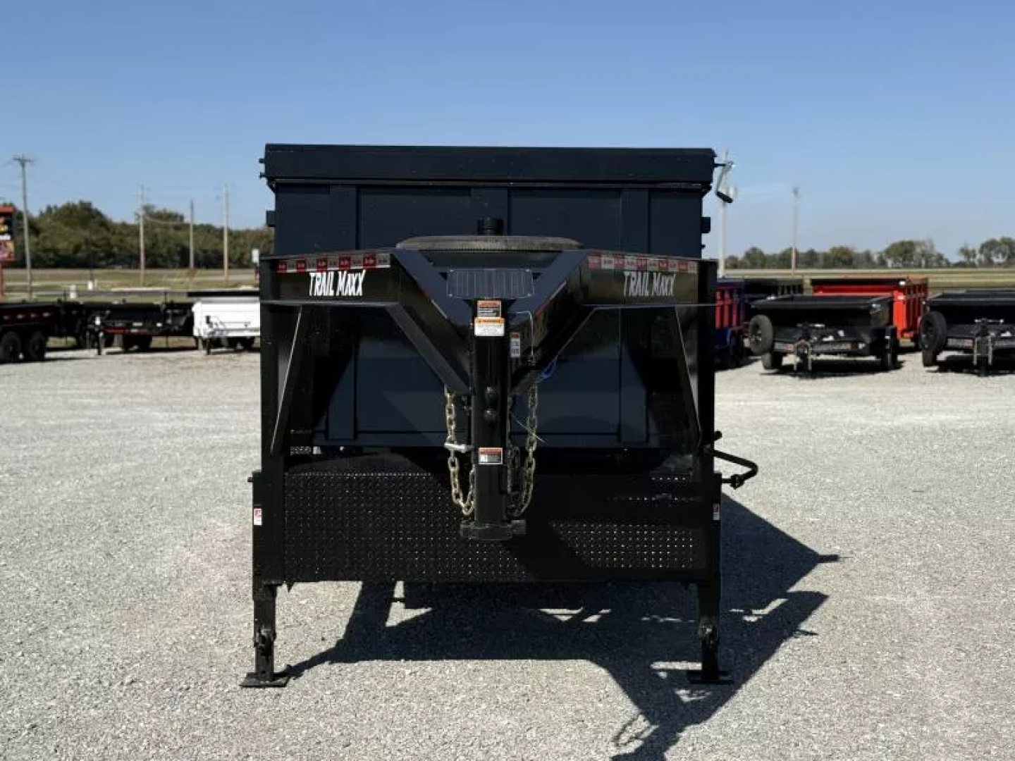 New 2025 TrailMaxx Trailers 83X16 TELESCOPIC HIGH SIDE 14K GVWR GOOSENECK Dump Trailer