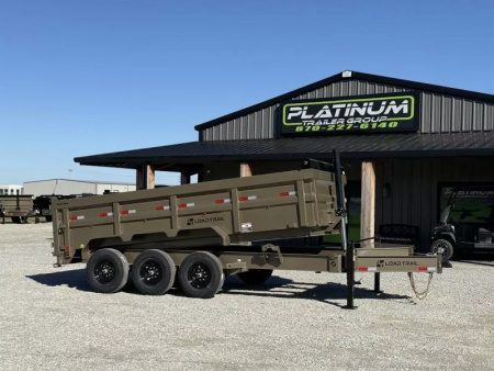 New 2026 Load Trail DL 83X16 HIGH SIDE TELESCOPIC 7 GAUGE W/14 PLY TIRES 21K GVWR Dump Trailer