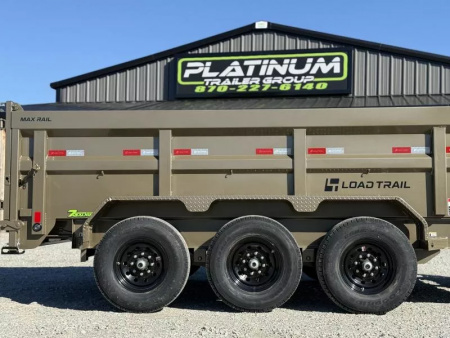 New 2026 Load Trail DL 83X16 HIGH SIDE TELESCOPIC 7 GAUGE W/14 PLY TIRES 21K GVWR Dump Trailer