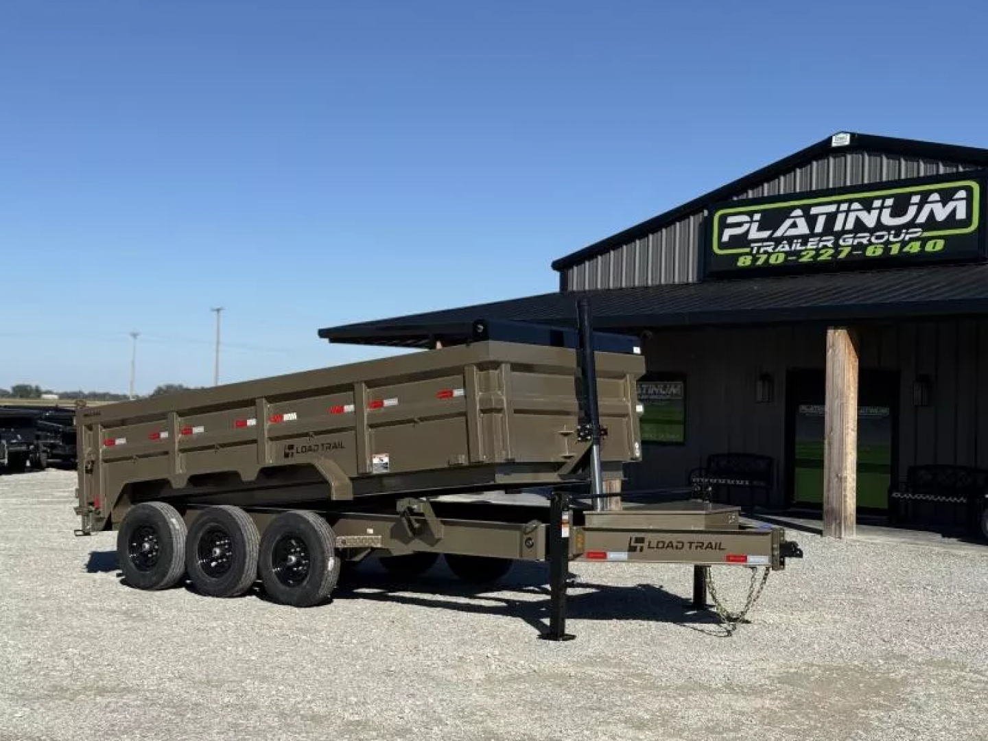 New 2026 Load Trail DL 83X16 HIGH SIDE TELESCOPIC 7 GAUGE W/14 PLY TIRES 21K GVWR Dump Trailer