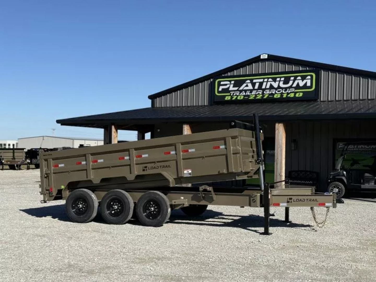 New 2026 Load Trail DL 83X16 HIGH SIDE TELESCOPIC 7 GAUGE W/14 PLY TIRES 21K GVWR Dump Trailer