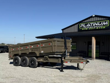 New 2026 Load Trail DL 83X16 HIGH SIDE TELESCOPIC 7 GAUGE W/14 PLY TIRES 21K GVWR Dump Trailer