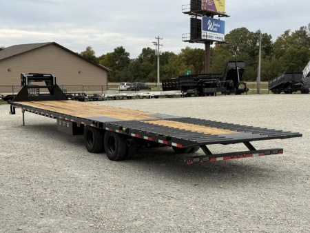 New 2026 Load Trail GL 102X40 GOOSENECK 12' HYDRAULIC DOVETAIL AND JACKS 25900 GVWR Flatbed Trailer