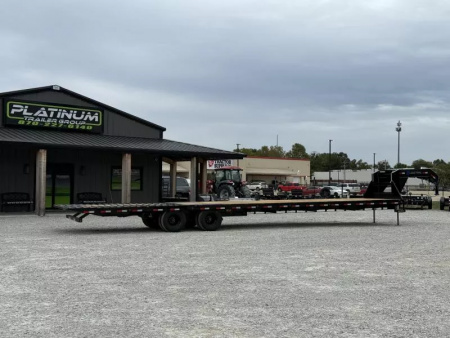 New 2026 Load Trail GL 102X40 GOOSENECK 12' HYDRAULIC DOVETAIL AND JACKS 25900 GVWR Flatbed Trailer