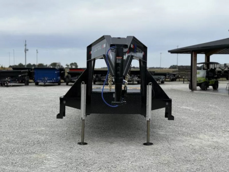 New 2026 Load Trail GL 102X40 GOOSENECK 12' HYDRAULIC DOVETAIL AND JACKS 25900 GVWR Flatbed Trailer