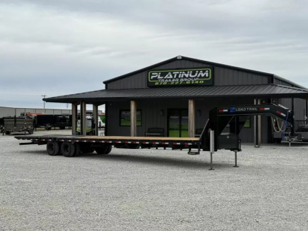 New 2026 Load Trail GL 102X40 GOOSENECK 12' HYDRAULIC DOVETAIL AND JACKS 25900 GVWR Flatbed Trailer
