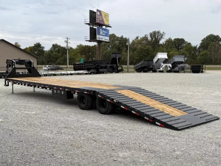 New 2026 Load Trail GL 102X40 GOOSENECK 12' HYDRAULIC DOVETAIL AND JACKS 25900 GVWR Flatbed Trailer