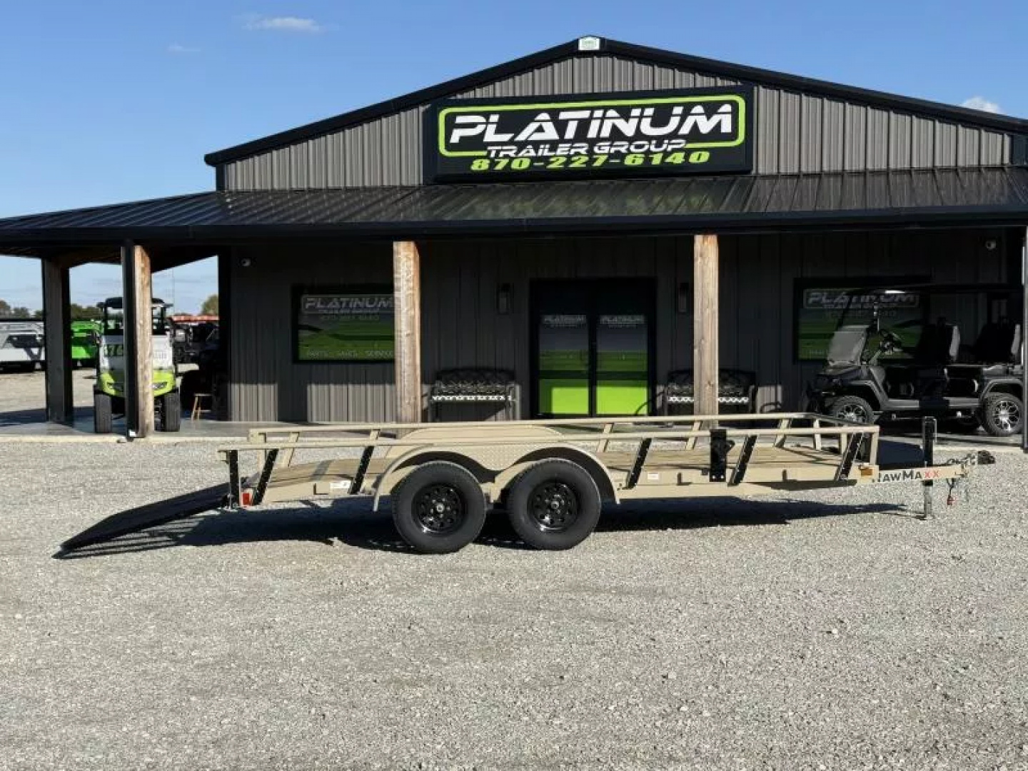 New 2026 RawMaxx UTX 77X16 W/TOOLBOX AND 4' FOLDING GATE 7K GVWR Utility Trailer