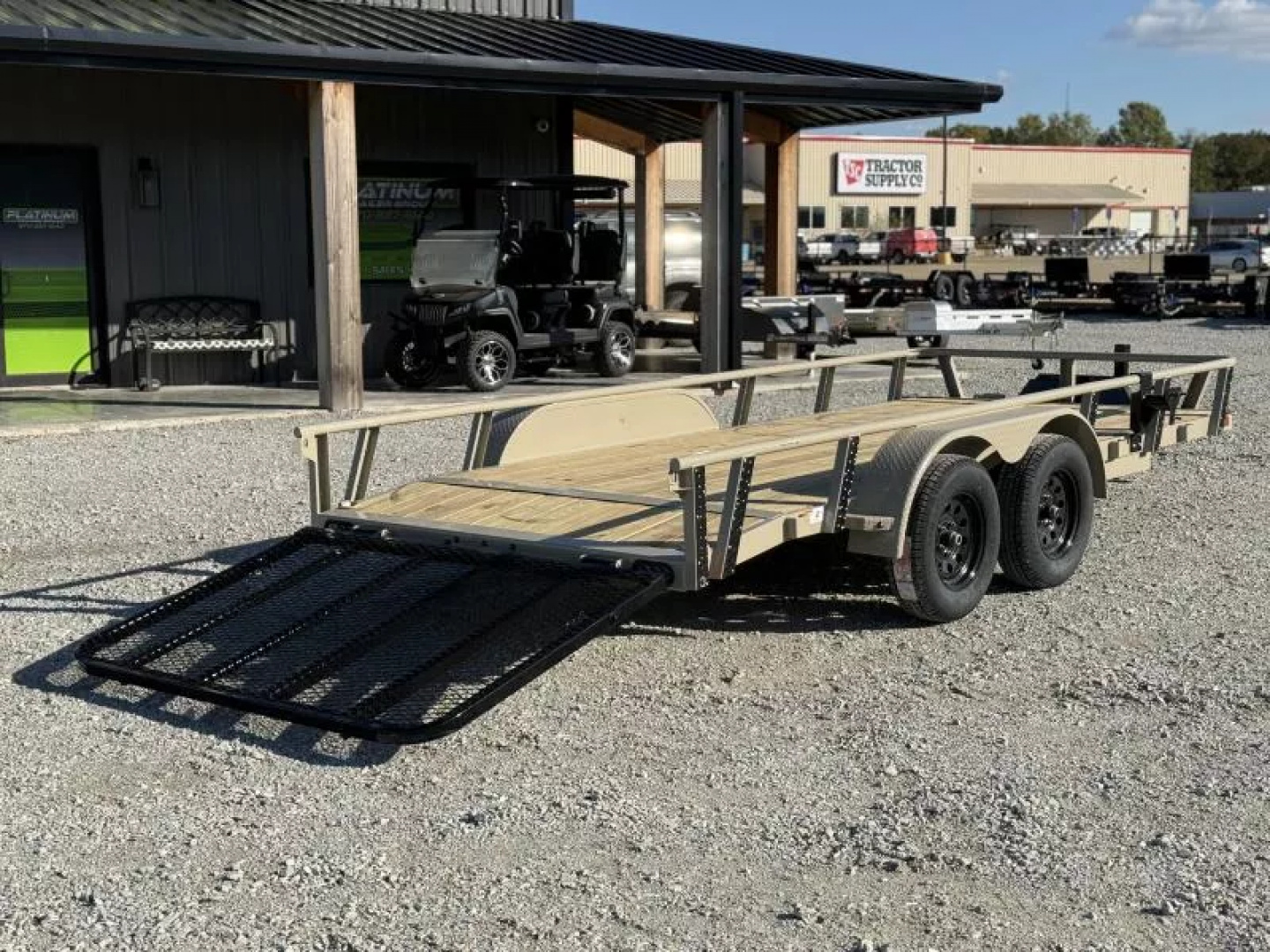New 2026 RawMaxx UTX 77X16 W/TOOLBOX AND 4' FOLDING GATE 7K GVWR Utility Trailer