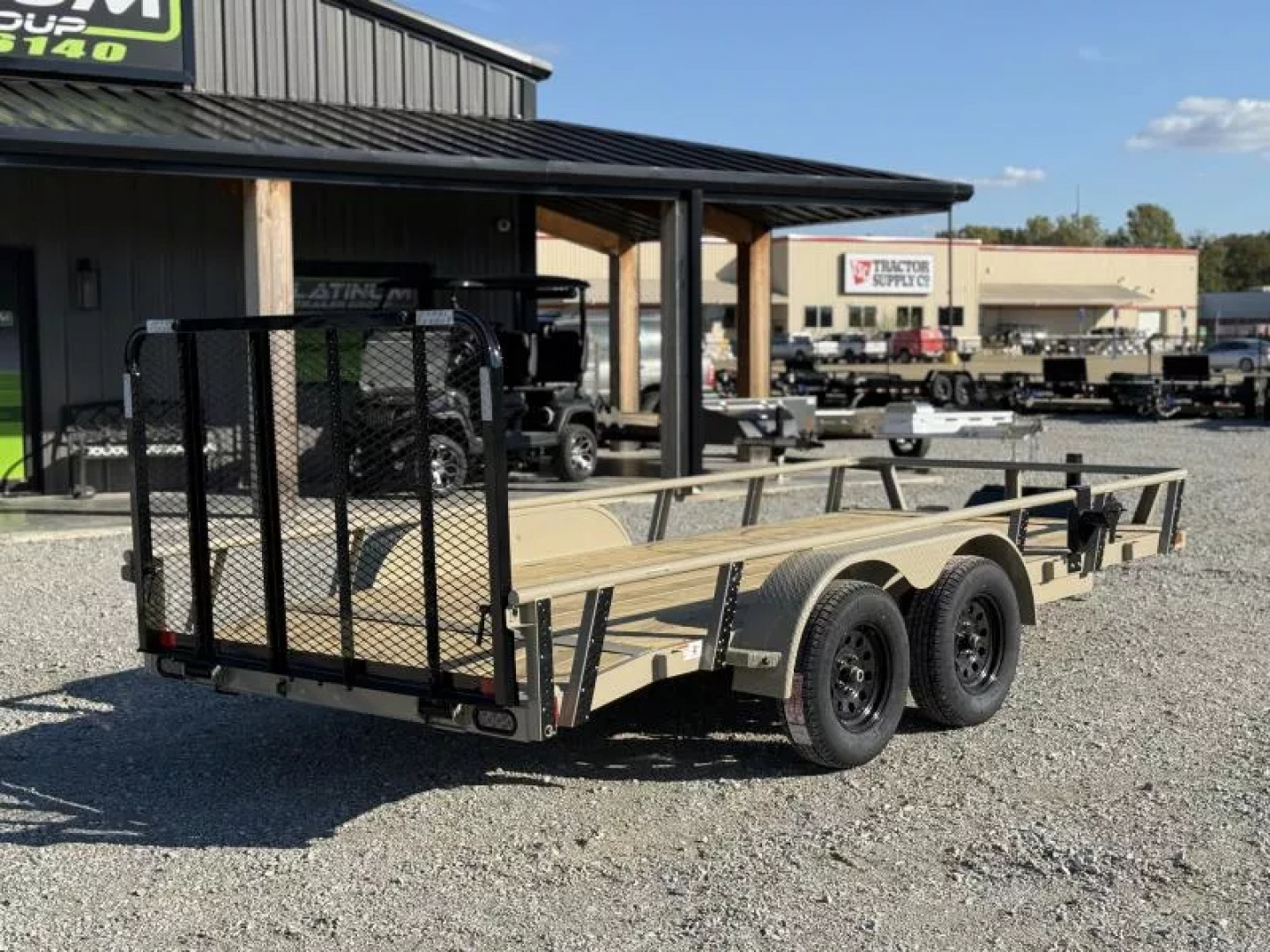New 2026 RawMaxx UTX 77X16 W/TOOLBOX AND 4' FOLDING GATE 7K GVWR Utility Trailer