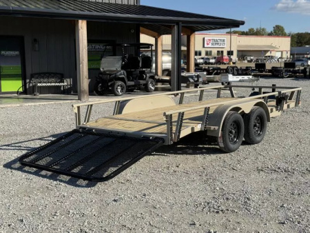 New 2026 RawMaxx UTX 77X16 W/TOOLBOX AND 4' FOLDING GATE 7K GVWR Utility Trailer