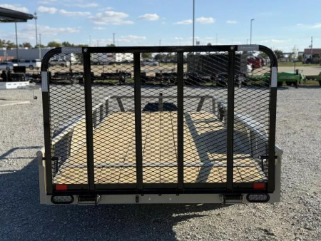 New 2026 RawMaxx UTX 77X16 W/TOOLBOX AND 4' FOLDING GATE 7K GVWR Utility Trailer