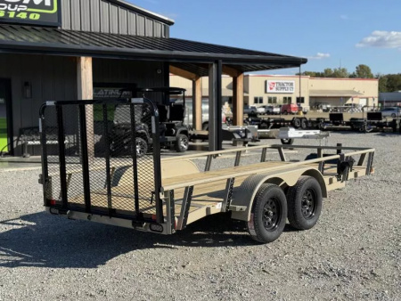 New 2026 RawMaxx UTX 77X16 W/TOOLBOX AND 4' FOLDING GATE 7K GVWR Utility Trailer