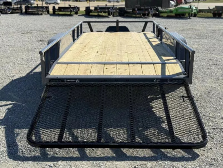 New 2026 RawMaxx UTX 77X16 W/TOOLBOX AND 4' FOLDING GATE 7K GVWR Utility Trailer