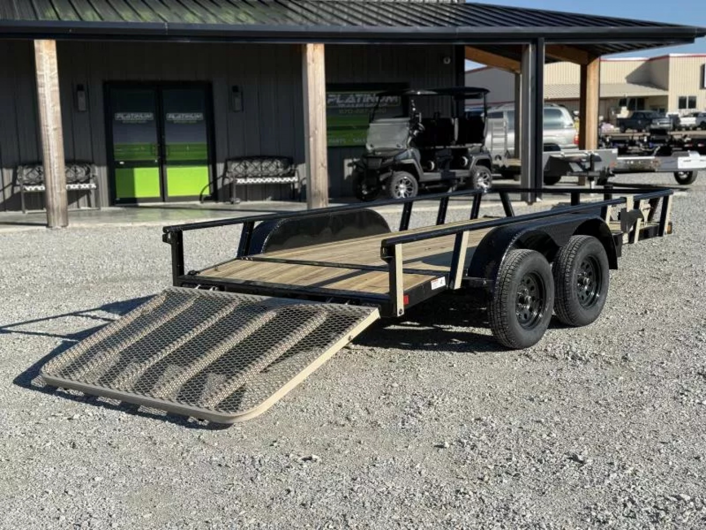 New 2026 RawMaxx UTX 77X14 W/TOOLBOX AND 4' FOLDING GATE 7K GVWR Utility Trailer
