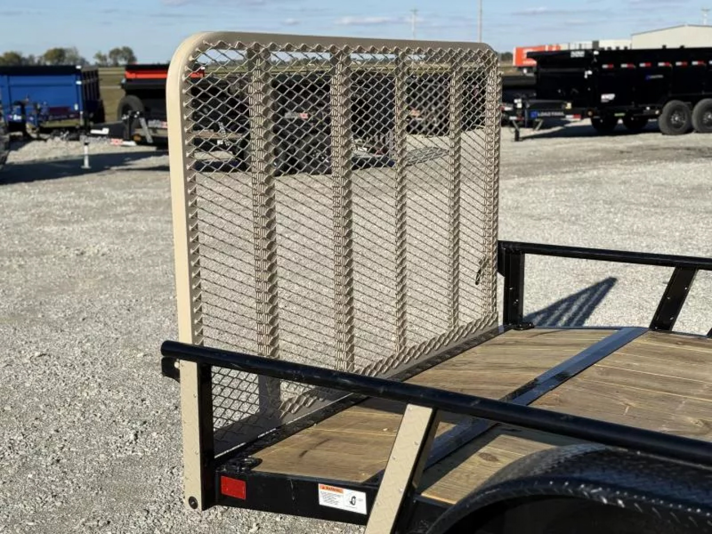 New 2026 RawMaxx UTX 77X14 W/TOOLBOX AND 4' FOLDING GATE 7K GVWR Utility Trailer