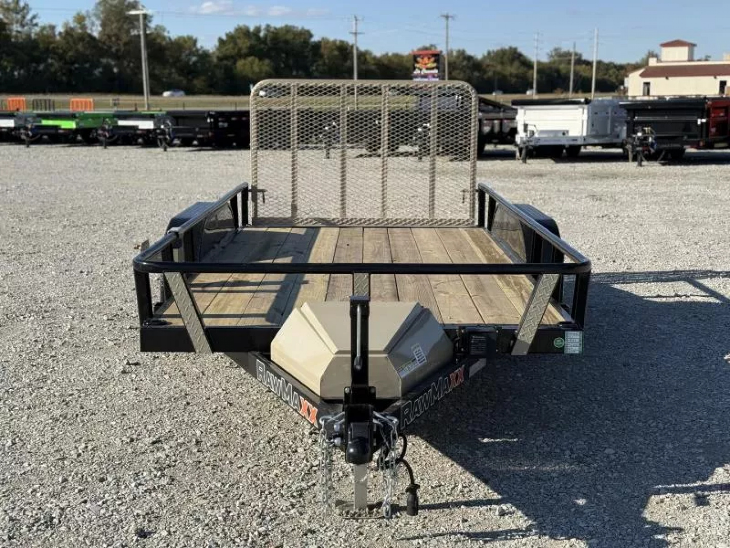 New 2026 RawMaxx UTX 77X14 W/TOOLBOX AND 4' FOLDING GATE 7K GVWR Utility Trailer