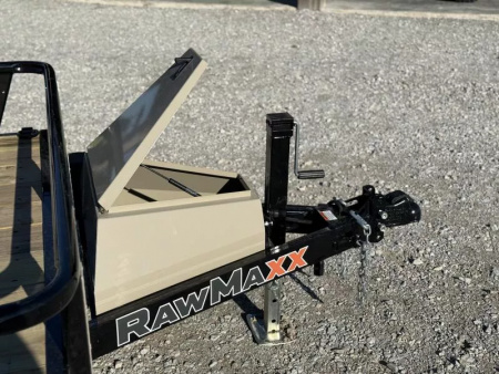 New 2026 RawMaxx UTX 77X14 W/TOOLBOX AND 4' FOLDING GATE 7K GVWR Utility Trailer