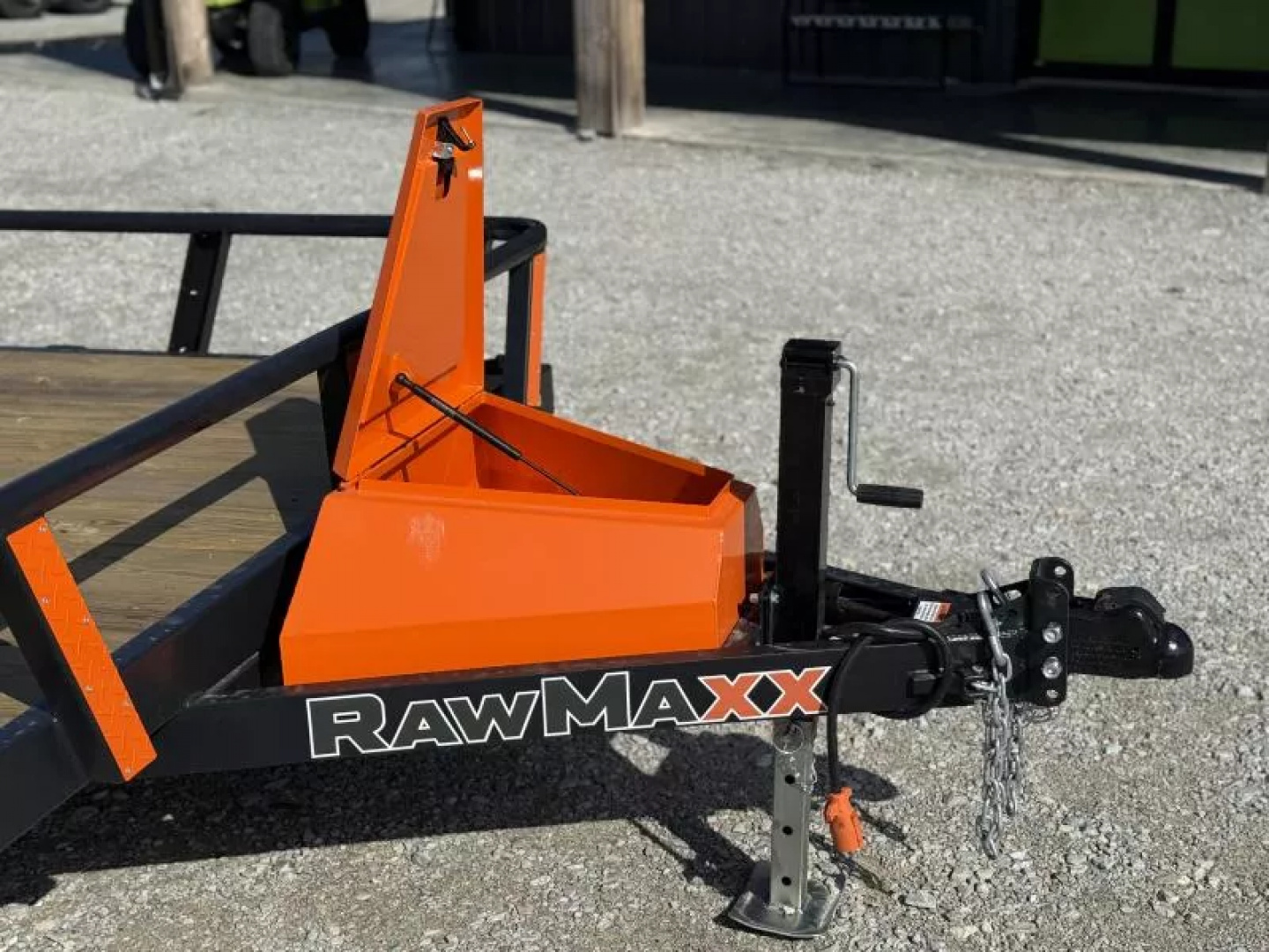 New 2026 RawMaxx UTX 77X14 W/TOOLBOX AND 4' FOLDING GATE 7K GVWR Utility Trailer